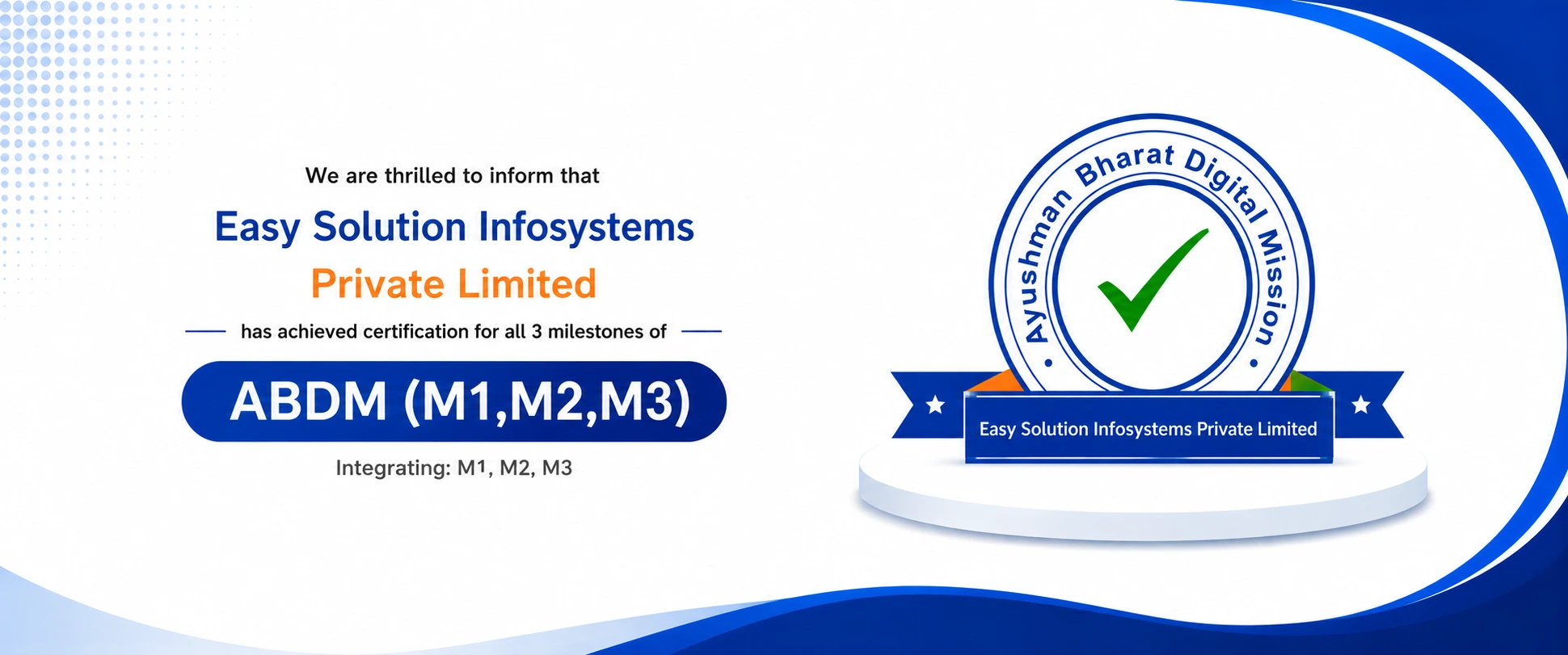 ABDM Integrated Healthcare Management System Banner